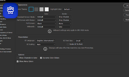 Setting up Photoshop