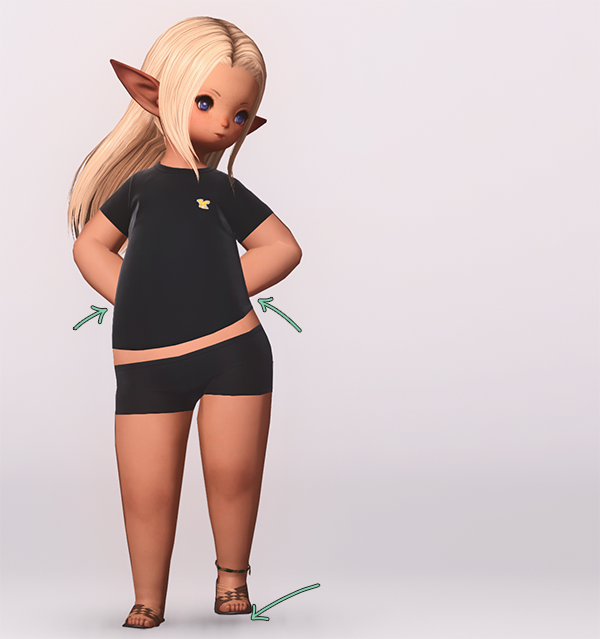 adapting poses for other races ffxiv